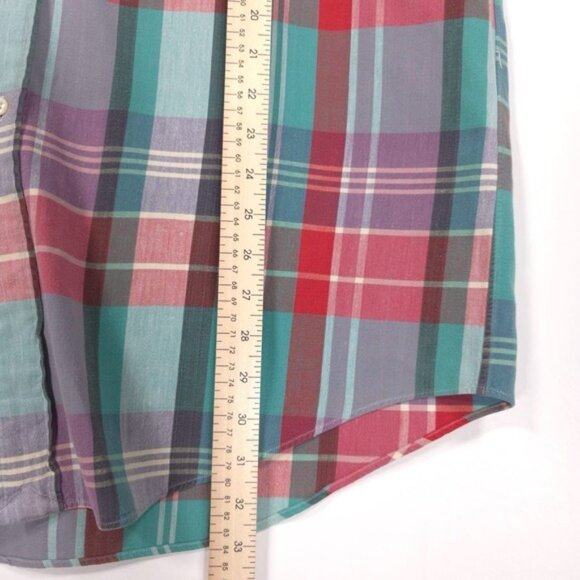 RALPH LAUREN Men's BLAIRE Shirt LARGE Short Sleeve Multicolor Cotton Button Down - Picture 7 of 8